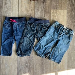 6-12 month Jeans - Jumping Beans, Old Navy, Baby Gap
